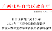 喜讯：beat365官网教师在2023年广西职业院校教师教学技能大赛课堂教学比赛斩获2项一等奖